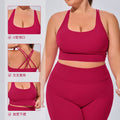 plus sizebubble wrap sports intimates naked brushed elastic yoga vest suspender beautiful back sports fitness bra