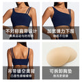 Fashion cross-border spring and summer yoga clothes, elegant back vest, push-up bubble wrap running sports fitness clothes suit