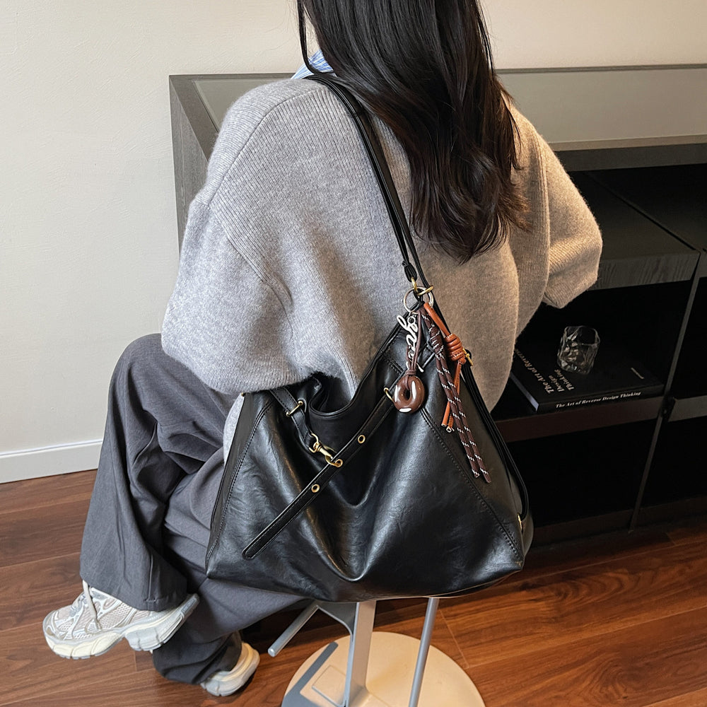 2025 new autumn/winter fashionable versatile shoulder & crossbody commuter tote bag - multifunctional retro chic backpack