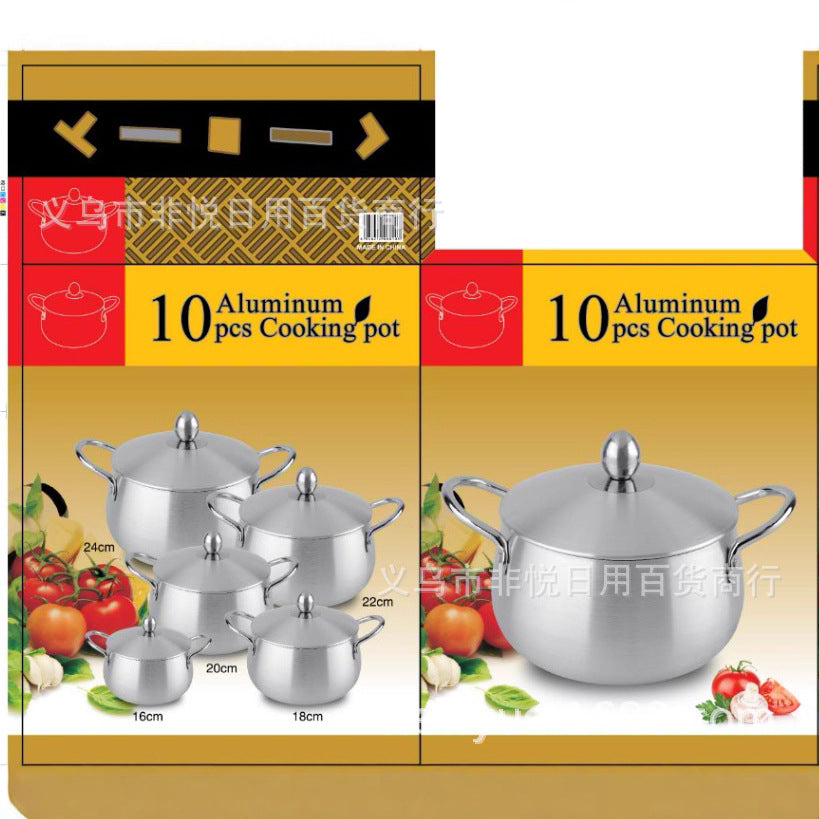 factory direct sales aluminum pot household pot multi-function aluminum pot kitchen aluminum pot commercial aluminum pot aluminum pot canteen aluminum pot