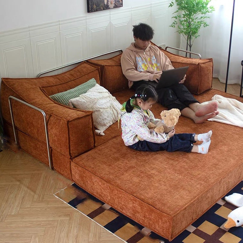 Compression module sofa small apartment lazy sofa for home sofa bed medieval style living room rental room foldable sofa