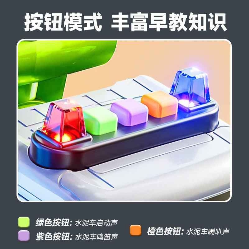Kidsartificial city ladder fire truck toy boy engineering vehicle sanitation sprinkler inertia sound and light car model