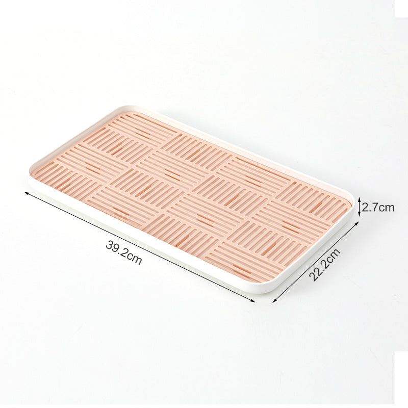 Bathroom Toilet Wash Side Storage Box Plastic Household Drain Tray Desktop Wash Side Toothbrush Cup Holder Tray