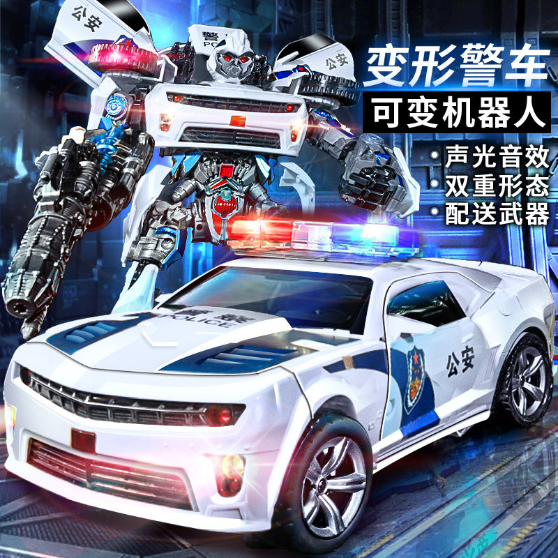 Toy 5 car robot king kong optimus prime model figure bumblebee kids 4 boys authentic puzzle