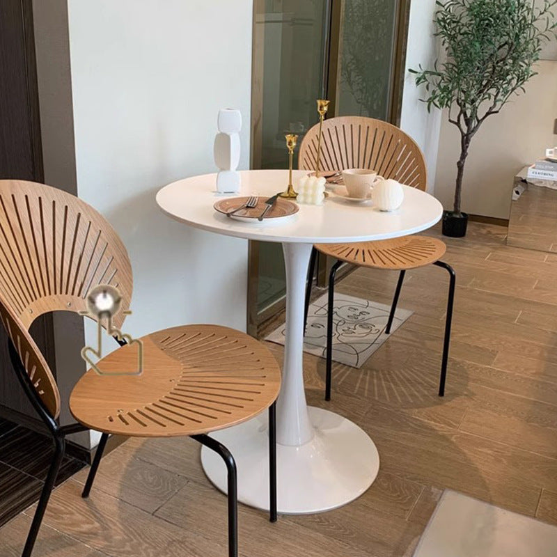 Nail salon waiting table balcony tulip side table small round table dining table coffee table small apartment round table for home