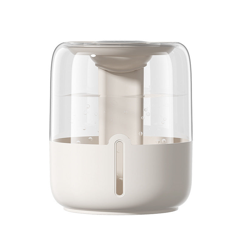 large capacity transparent humidifier with digital display, night light, quiet operation, hydration, gift for office, pregnant women, and baby bedroom