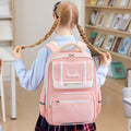 Kids' backpack - ultra-lightweight, pressure-reducing, spine-supporting, lightweight backpack for grades 1-6, korean style, boys and girls, anti-hunchback design