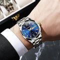 2025 men's watch - cross-border, luminous, waterproof, dual calendar, stainless steel band, quartz movement - wholesale for cross-border e-commerce