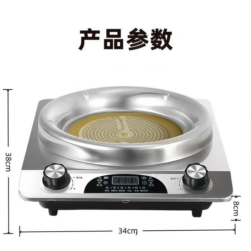 New arrival electric ceramic stove concave surface 5000 high power, no need to choose pots, fierce fire hot pot cooking for home multifunctional induction cooker