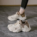 2025 spring/autumn new flyknit women's sock sneakers - slip-on, trendy, breathable, coconut style athletic casual shoes