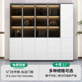 5-door filing cabinet-right door cabinet (with light strip) warm white + iron gray