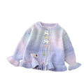 Girls' rainbow knit cardigan - new autumn/winter  collection