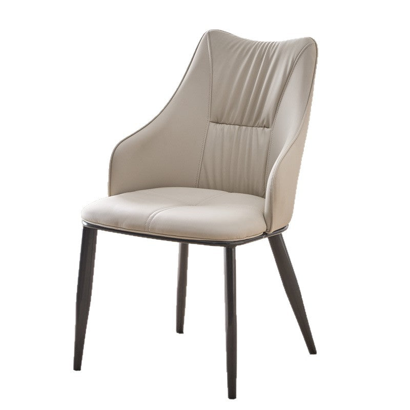 Italian light luxury backrest dining chair chair for home restaurant scandinavian stool modern casual backrest chair hotel negotiation chair