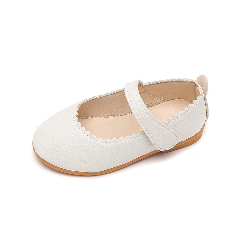 Girls' princess shoes - summer leather shoes for girls, simple soft-soled shoes for baby girls, children's shoes, toddler single shoes for spring and autumn