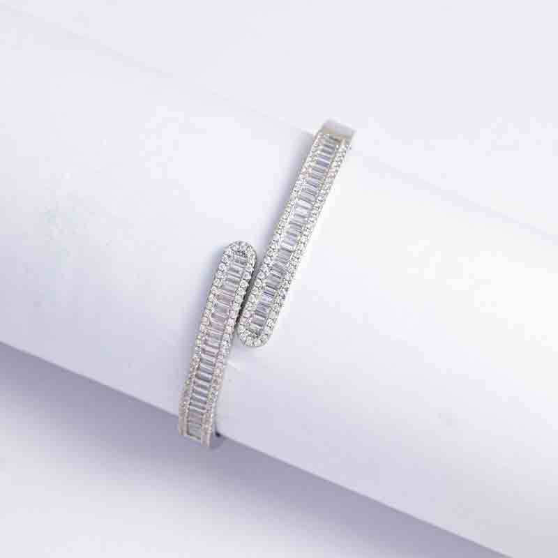 Influencer-approved, high-end gemstone bracelet: artisan-style micro-paved zirconia, premium quality, unique design, full diamond bracelet