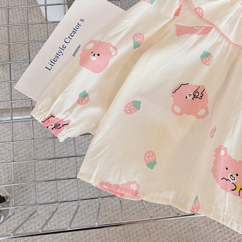 new arrival: pure cotton girls' blouse - all-season long sleeve doll collar shirt - stylish korean style for baby girls