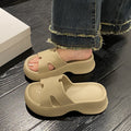 Eva thick-soled slippers women's fashioneasiest for match2025new arrival5cmoutwearnon-sliph belt deodorizing filter stomping on shit feeling slippers