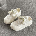 Two-way slip-on chunky sole canvas sneakers for women, 2026 new spring and autumn style, student white sneakers, bread shoes for women