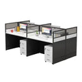 Casual office desk workstation partition screen position table four-person partition casual modern combination computer desk paint-free