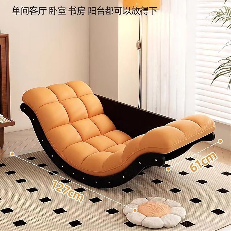 Banana boat lazy sofa rocking chair all-in-one dual-purpose multifunctional moon rocking chair living room bedroom balcony lounge chair