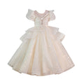 Girls' formal dress - stunning princess gown - high-end little girl's hostess/piano performance dress - princess style sequin dress