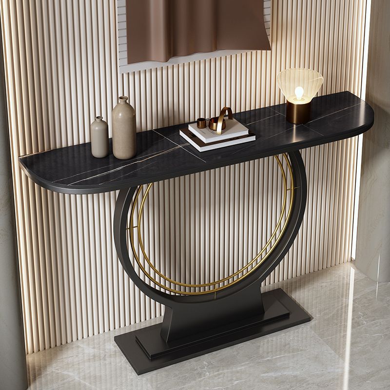 Accessible luxury bench narrow table slate console table entrance cabinet new chinoiserie bench entrance console table table against the wall semicircle