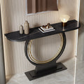 Accessible luxury bench narrow table slate console table entrance cabinet new chinoiserie bench entrance console table table against the wall semicircle
