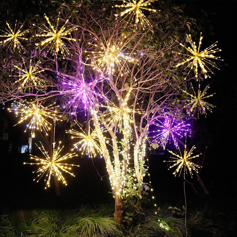 LED fireworks lights outdoor waterproof lights flashing lights string lights Gypsy street lighting lights hanging trees holiday decorative lights
