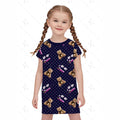 Rumi same style nightgown kpop witch girl girl cute cosplay bear and toot train dress