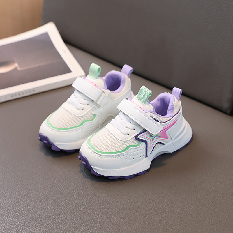 【clearance】kids' athletic shoes: boys' sneakers, mesh dad shoes for toddlers and young children, girls' running shoes