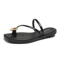 French-inspired, niche design thong sandals for women, perfect for summer wear. new arrival, ethereal and breezy, ideal for vacation