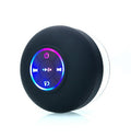 Bathroom waterproof wireless bluetooth speaker with color-changing lights, suction cup mount, mini outdoor rechargeable desktop speaker