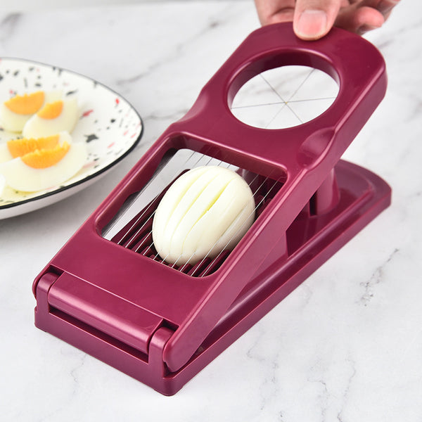 Multifunctional preserved egg cutting artifact Household egg slicer Two-in-one stainless steel egg cutter Songhua egg splitter