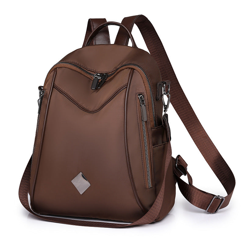 Backpack Women's Cross-border PU Soft Leather Textured Women's Backpack New Large Capacity Backpack Simple Travel Backpack