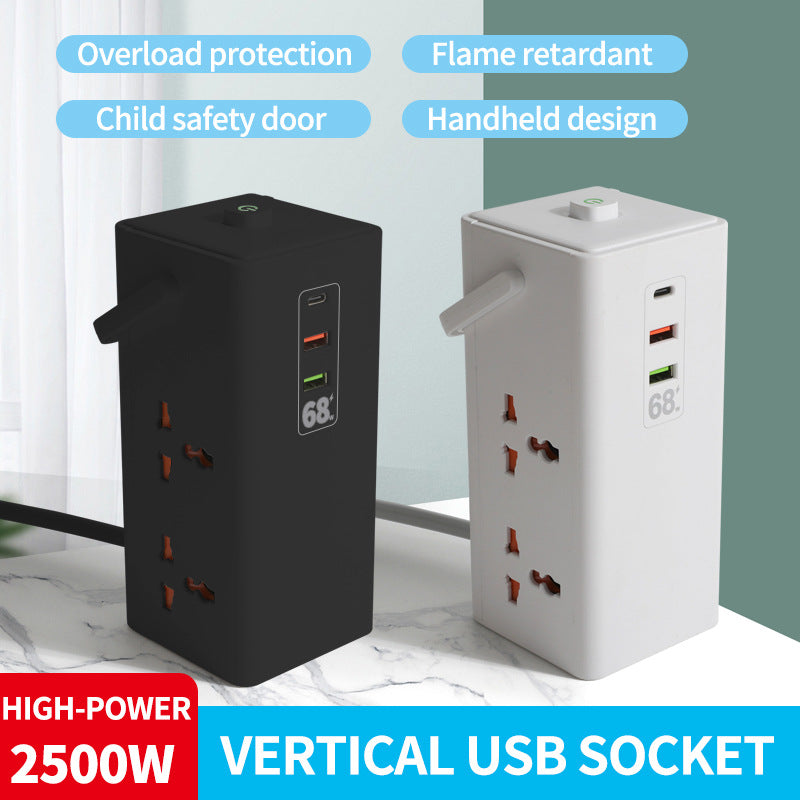 Us standard power strip with fast charging, uk standard power strip, multifunctional hong kong version power strip, european standard multi-outlet power strip, type-c fast charging