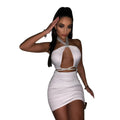 Export hot style nightclub skirt new arrival women's halter tight sexy bandage dress dress wholesale
