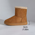 Warm two-way wear, fleece-lined and thickened snow boots,  winter new arrivals, plus size, export-quality, fluffy trim, short booties for women, wholesale