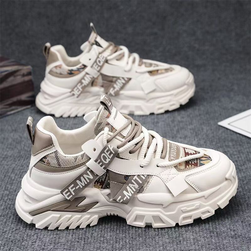 Popular men's shoes winter2025new arrival mesh sneakers youth trendy brand easiest for matchheight increasing dad trendy shoes