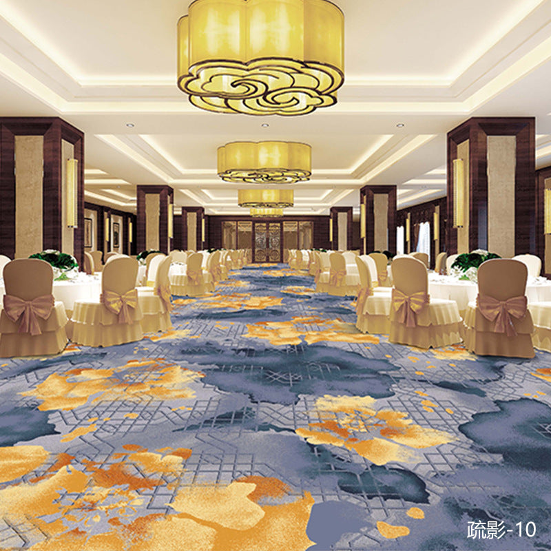 Professionally customized star-rated hotel carpet, banquet hall large area full coverage, reception conference hall wool nylon b1 carpet