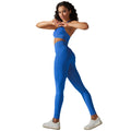 Ready-to-ship new sexy backless sports bra set with high-waisted butt-lifting leggings - quick-dry running, workout, and yoga apparel