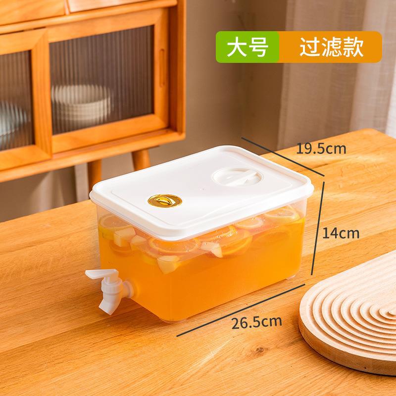 exclusive refrigerator cold water kettle with faucet 3l capacity lemon fruit teapot beverage juice teapot cold water kettle