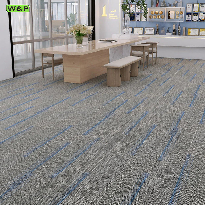 Ready-to-ship, b1 fire-rated carpet tiles for office, grade a commercial buildings, hotels, and retail spaces. spliceable, sound-absorbing, wear-resistant, and non-slip