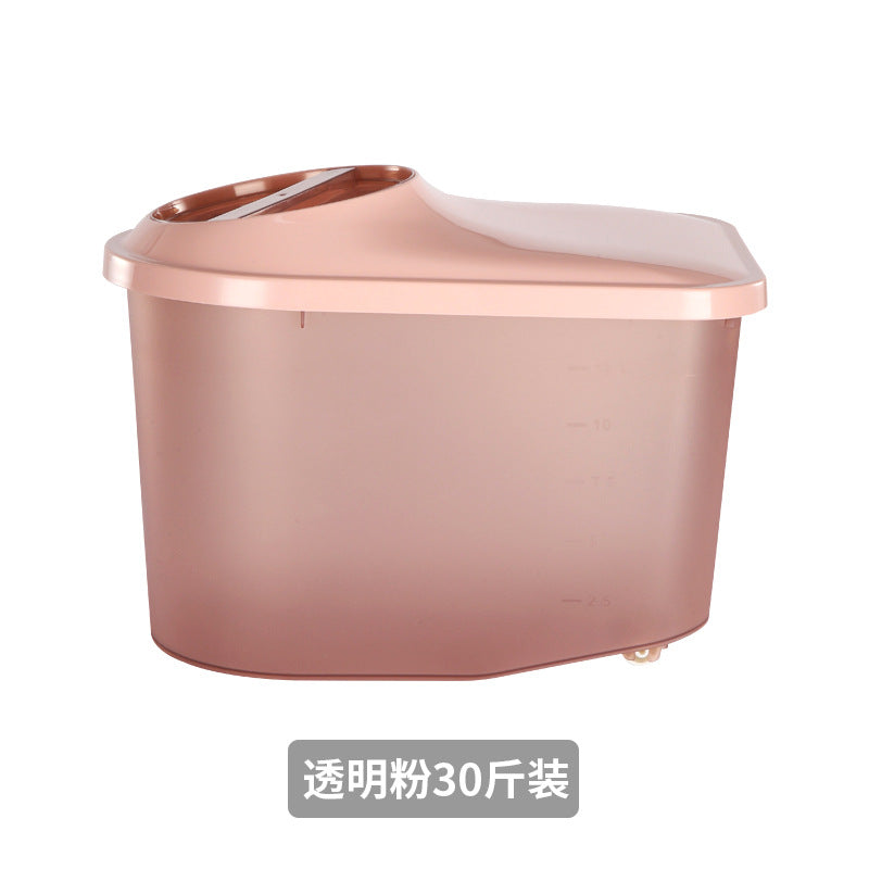 Kitchen Japanese-style rice bucket, grain storage box, household sealed insect-proof and moisture-proof rice bucket 10kg food grade