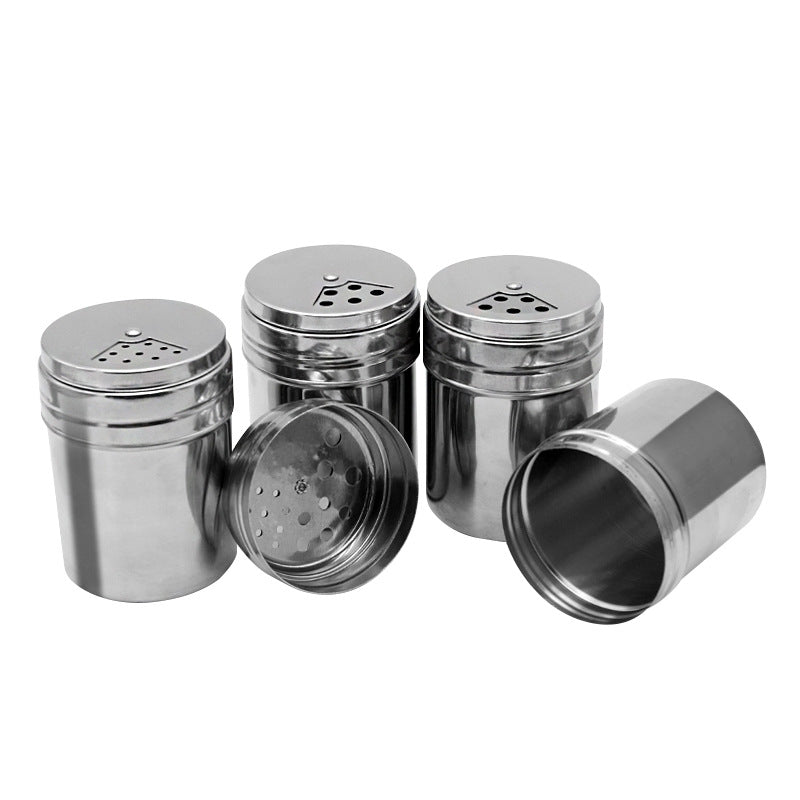 Bia stainless steel rotating seasoning bottle seasoning jar barbecue seasoning bottle toothpick holder powder bottle pepper jar barbecue charcoal