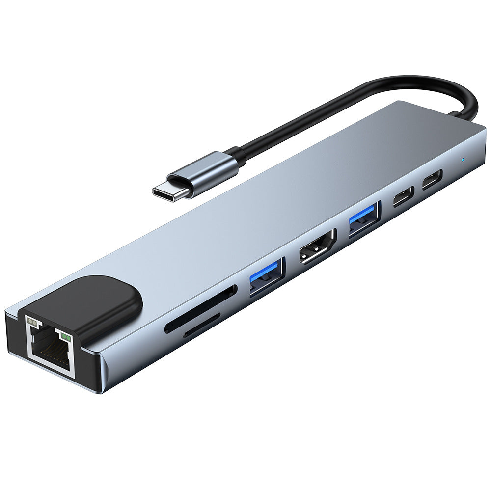 new product type c docking station usb converter same screen network card notebook eight-in-one docking station
