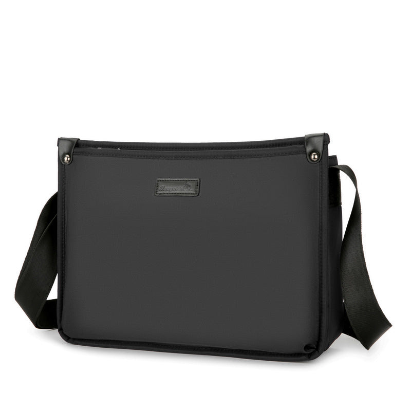 New men's fashion trend casual waterproof bag large capacity high value business trip shoulder bag messenger bag