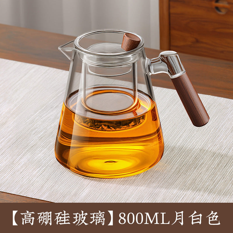 Glass teapot with filter tea water separation teacup kettle elegant cup large capacity flower teapot kung fu tea set
