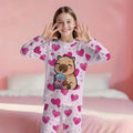 wholesale: girls' long-sleeved pajamas (set) - lightweight spring/autumn styles for toddlers and big kids