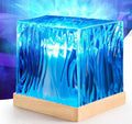 spot aurora borealis dynamic water ripple atmosphere lamp dynamic water ripple cube lamp