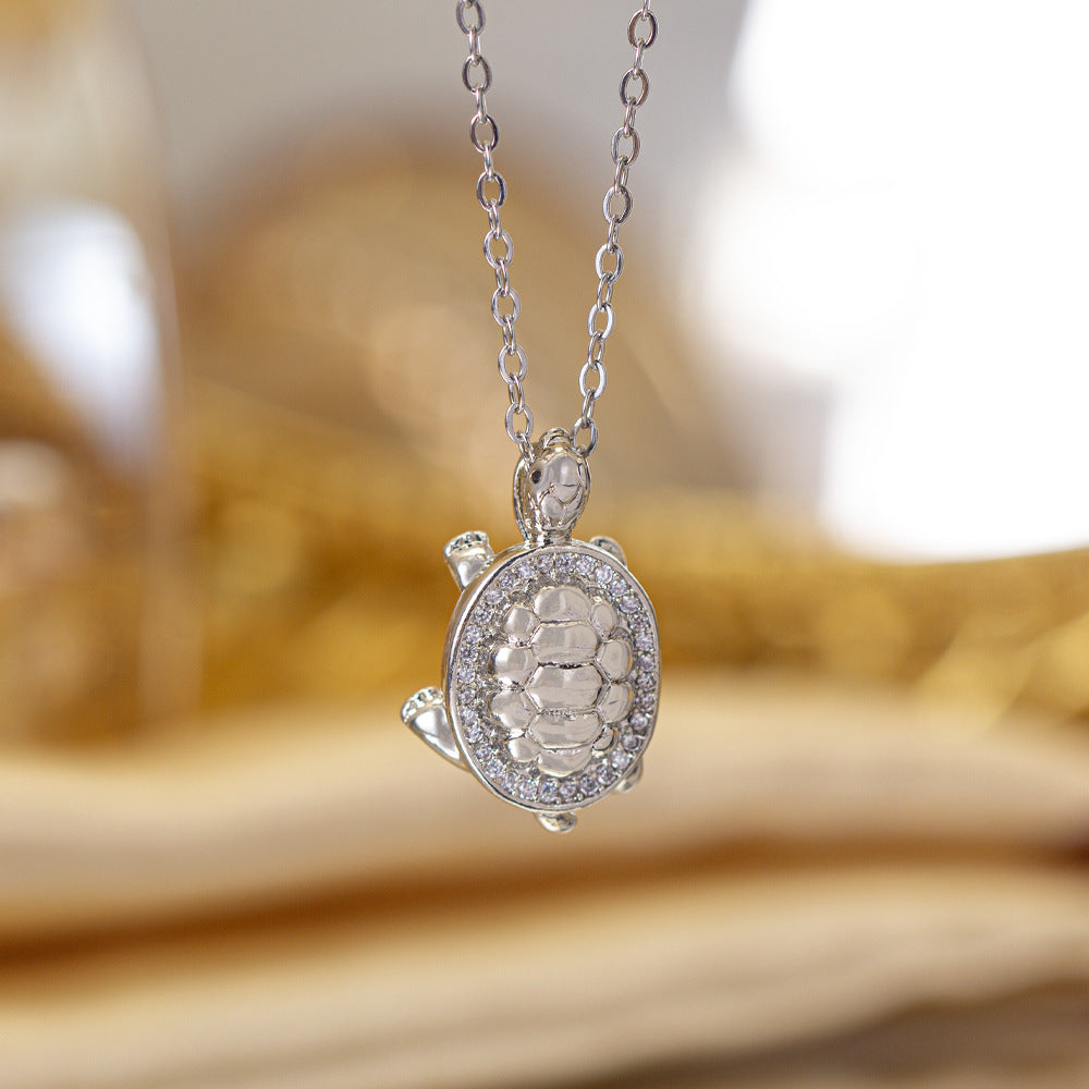 [titanium steel] cross-border popular copper micro-embedded necklace for women, stainless steel gold-plated electroplated high-end exquisite clavicle chain jewelry